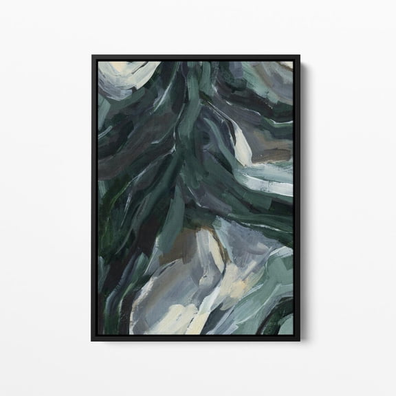 Dark Green Abstract "Forest Floor" Art Or Art, Unframed Paper Print