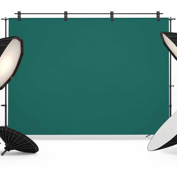 Dark Green Backdrop for Photoshoot, Photography Photo Studio Background Wall Backdrop, Modern Pure Dark Green Back Drop Banner Panel for Portraits Wedding Party Live Streaming Decor 8x6Ft