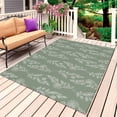thumbnail image 1 of Dark Green Botanical Outdoor Rug 3x5 Ft, Non Slip Washable Area Rug, Pastoral Elegant Spring Floral Patio Rugs Carpet Runner, Large Floor Mat for Indoor/Outdoor Deck Porch Camping, 1 of 8