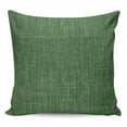 thumbnail image 1 of Dark Green Burlap Texture Pillow Covers 24x24 Inch Decorative Throw Pillow Cover, Farmhouse Vintage Green Sofa Pillowcases Accent Cushion Case Home Decor Bedroom Living Room, 1 of 6