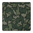 thumbnail image 1 of Dark Green Camo Classic Shapes Pattern Square Fitted Tablecloth with Elastic Edge,Square Table Cover,Washable Elastic Table Cover for Home Kitchen Party Decor 36"x36", 1 of 6