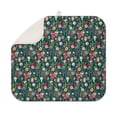 thumbnail image 1 of Dark Green Christmas Ornament Pattern Dish Drying Mat for Kitchen 1 Pack, Ultra Absorbent Microfiber Dishes Drainer Mats,16x18in(41x46cm), 1 of 6