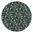 thumbnail image 1 of Dark Green Christmas Ornament Pattern Round Fitted Tablecloth with Elastic Edge,Dining Table Cover Waterproof,Outdoor Round Tablecloth for Camping,Dining,Indoor and Outdoor, 1 of 7