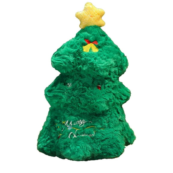 Dark Green Christmas Tree Furry Throw Pillows Cute Christmas Plush Pillows Stuffed Cushion for Plush Pillow Christmas Decor for Xmas Sofa Bed Bedroom Home Party Decor 12 Inch