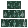 thumbnail image 1 of Dark Green Christmas Tree Pattern Kitchen Rugs Sets Of 3,Kitchen Runner Rugs Non Skid Washable,Decorative Kitchen Floor Mats for Kitchen,Sink,Laundry,17"x30"+ 17"x47" + 17"x59", 1 of 6