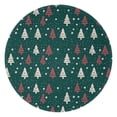 thumbnail image 1 of Dark Green Christmas Tree Pattern Round Blanket,Comfortable Soft Flannel Throw Blanket,All Season,Warm Lightweight Blankets for Sofa Bed Couch Living Room Chair 60"x60", 1 of 5