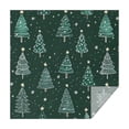 thumbnail image 1 of Dark Green Christmas Tree Pattern Square Tablecloth,Waterproof Square Table Cover,Wipeable Spillproof Washable Table Cover for Home Kitchen Party Decor 42"X42"(107x107cm), 1 of 6