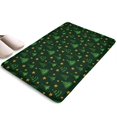 thumbnail image 1 of Dark Green Christmas Tree and Star Flannel Non Slip Door Rugs,Washable Door Mats Indoor,Decorative Door Mats,Dirt-Resistant and Absorbent Doormat for Entrance,Bedroom,Kitchen,Bathroom,23.5"x16", 1 of 5