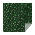 thumbnail image 1 of Dark Green Christmas Tree and Star Pattern Square Tablecloth,Waterproof Square Table Cover,Wipeable Spillproof Washable Table Cover for Home Kitchen Party Decor 52"x52"(132x132cm), 1 of 6