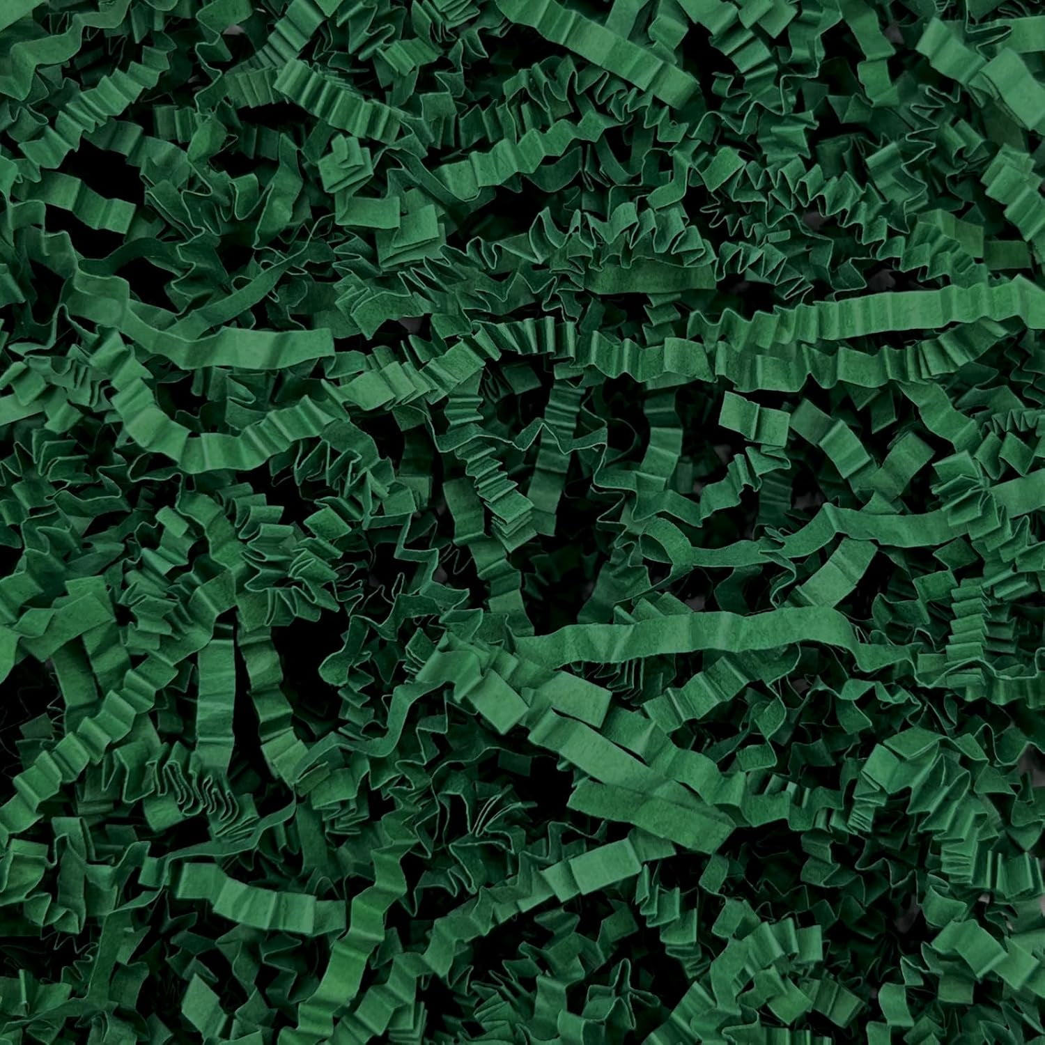 Dark Green Crinkle Cut Paper Shred Filler, 1 LB Basket Filler Shredded ...