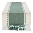thumbnail image 1 of Dark Green Dobby Stripe Ribbed Table Runner 13x72, 1 of 3