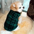 thumbnail image 1 of Dark Green Dog Fleece Collared Vest, Size L - With Warm Fleece Material, Collared Design, Soft & Comfortable Fit - For Medium/Large Dogs, Outdoor Indoor Daily Wear, 1 of 3
