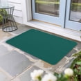 thumbnail image 1 of Dark Green Door Mat Indoor Outdoor, Modern Pure Dark Green Non Slip Welcome Mat with Rubber Backing, Absorbent Fabric Front Door Mats Entryway Rug for Home Patio Entrance 16"x24", 1 of 8