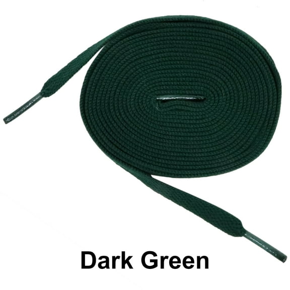 Dark Green Flat Athletic Sneaker 27 36 45 54 63 Inch Shoelaces