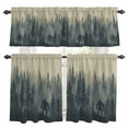 thumbnail image 1 of Dark Green Forest Kitchen Curtains Sets for Windows 24 Inch Length, Farmhouse Animals Rustic Rod Pocket Window Treatments Tier Curtains and Valances Set for Bedroom/Bathroom, 1 of 8