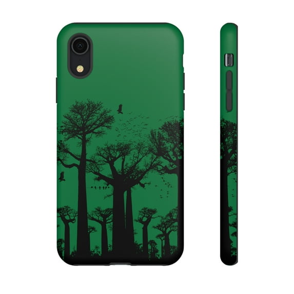 Dark Green Forest Tree Design iPhone 15 Case-iPhone 14-iPhone Case-iPhone