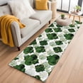 thumbnail image 1 of Dark Green Geometric Moroccan Kitchen Runner Rug 2x6 Washable Runners for Hallway Non Slip Abstract Art Ombre Modern Large Area Rug Indoor Floor Carpet for Bathroom Laundry Entryway Bedroom, 1 of 8