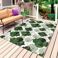 thumbnail image 1 of Dark Green Geometric Moroccan Outdoor Rug 5x8 Ft, Non Slip Washable Area Rug, Abstract Art Ombre Modern Patio Rugs Carpet Runner, Large Floor Mat for Indoor/Outdoor Deck Porch Camping, 1 of 8