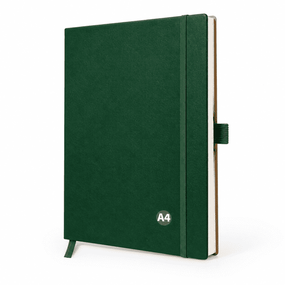 Dark Green Grid A4 Graph Grid Paper Notebook, 96 Pages Large Size
