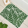 thumbnail image 1 of Dark Green Leaf Bathroom Rugs - Bath Mats for Bathroom Non Slip Machine Washable Bathroom Decor Water Absorbent Bath Rugs for Sink Bathtub and Shower Leaves 24" x 36", 1 of 9