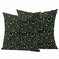 thumbnail image 1 of Dark Green Leaves Outdoor Waterproof Pillow Covers, Pastoral Farmhouse Botanical Plant Decorative Square Throw Pillowcase Sofa Cushion Sham for Patio/Couch/Chair, 26"x26" 2 Pack, 1 of 8