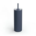 thumbnail image 1 of Dark Green Maars Maker Skinny Matte Tumbler with Lid and Straw, 20fl oz, 1 of 9