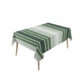 thumbnail image 1 of Dark Green Ombre Stripe Table Cloth, Farmhouse Simple Striped Waterproof Tablecloth for Rectangle Tables, Reusable Washable Fabric Table Cover for Restaurant Kitchen Dining Tables 60"x120", 1 of 6