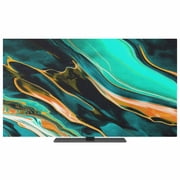 Dark Green Orange Marble TV Dust Cover,Stretchable TV Screen Desktop Computer Protector Cover,Modern Abstract Art Marbles Television Dustproof Slipcover for 28 32 Inch Flat or Curved TVs
