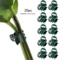 thumbnail image 1 of Dark Green Orchid Clips 20/100PCS Tiny Plastic Plant Clips Orchid Support Clips for Supporting Stems, Vines, Stalks to Grow Upright, 1 of 9
