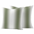 thumbnail image 1 of Dark Green Outdoor Waterproof Pillow Covers, Modern Gradient Vertical Stripes Geometric Decorative Square Throw Pillowcase Sofa Cushion Sham for Patio/Couch/Chair, 24"x24" 2 Pack, 1 of 8