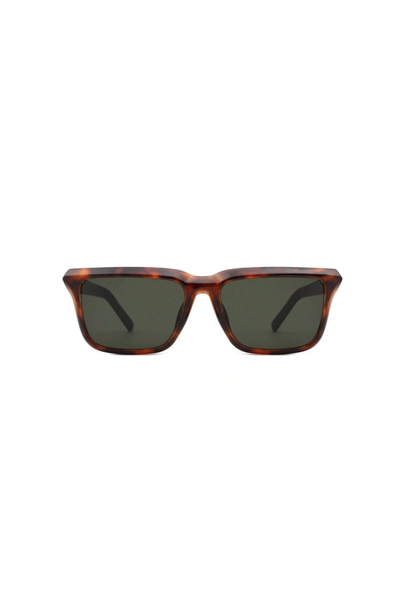 Dark Green Pattern Frame Sunglasses - Dark Lens UV Protection Trendy Casual Eyewear