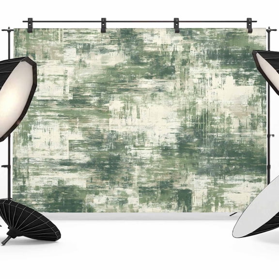 Dark Green Photography Backdrop 7x5FT, Modern Abstract Gradient Green Geometric Texture Photo Backdrops, Background for Photography Studio Photo Studio Background, Back Drop for Photoshoot