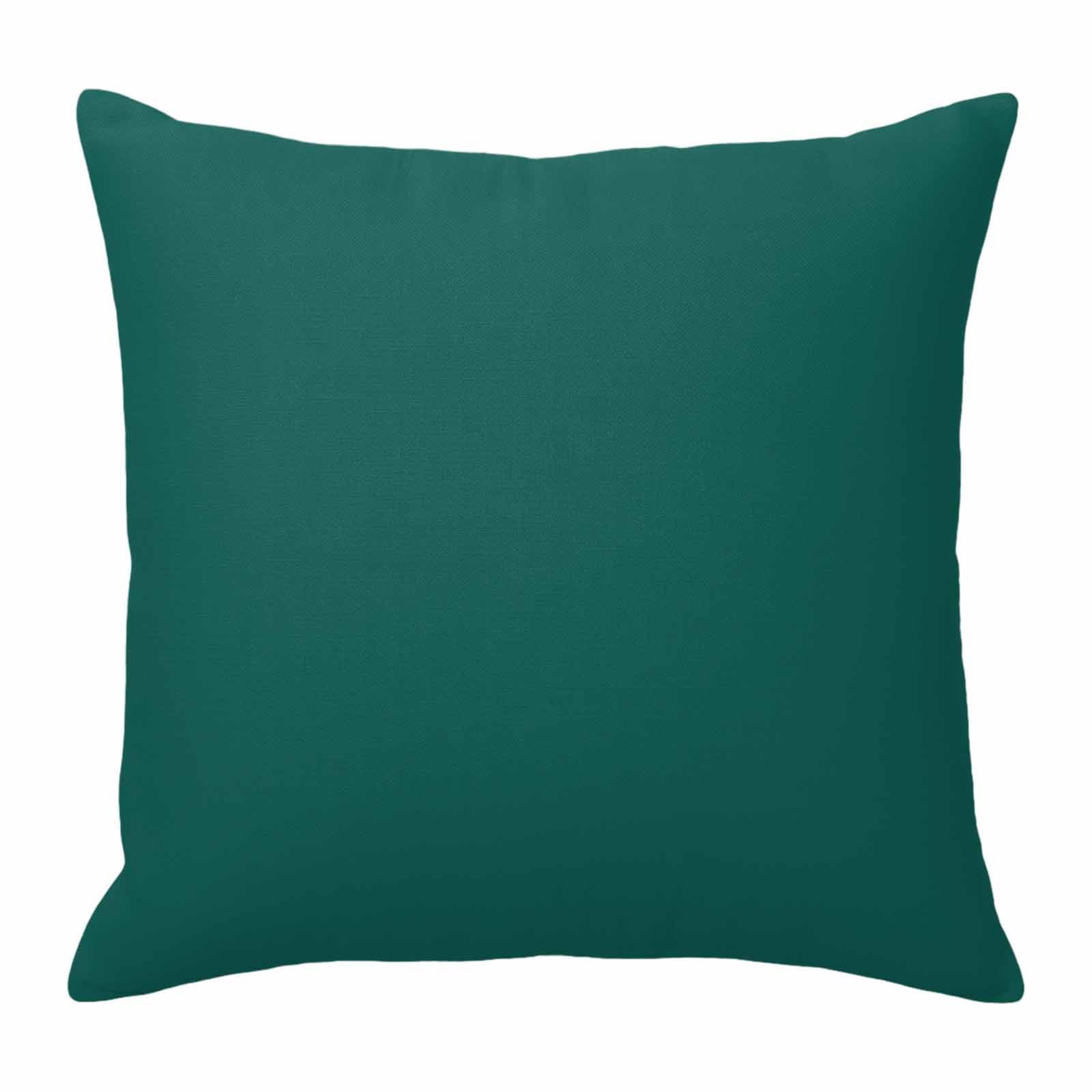 Dark Green Pillow Covers 24x24 Inch, Farmhouse Solid Green Color Modern Art Linen Pillowcase with Invisible Zipper, Decorative Throw Pillow Covers Cushion Case for Couch Sofa Bed Living Room