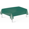 thumbnail image 1 of Dark Green Plastic Tablecloths 3 Pack Disposable Table Covers 54 x 108 Inch Shower Party Tablecovers PEVA Vinyl Table Cloths for Rectangle Tables up to 8 ft and Picnic BBQ Birthday Wedding Banquet, 1 of 7