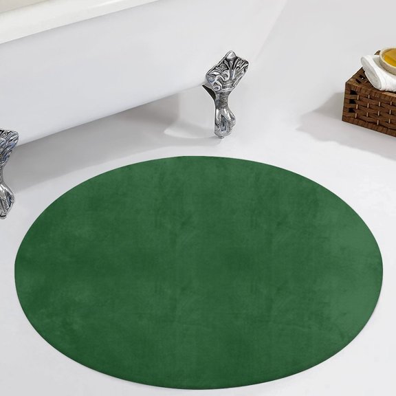 Dark Green Round Carpet Circle Rug Outdoor Patio Area Rug Washable Large Area Rugs Hallway Room Decor Fitness Mats