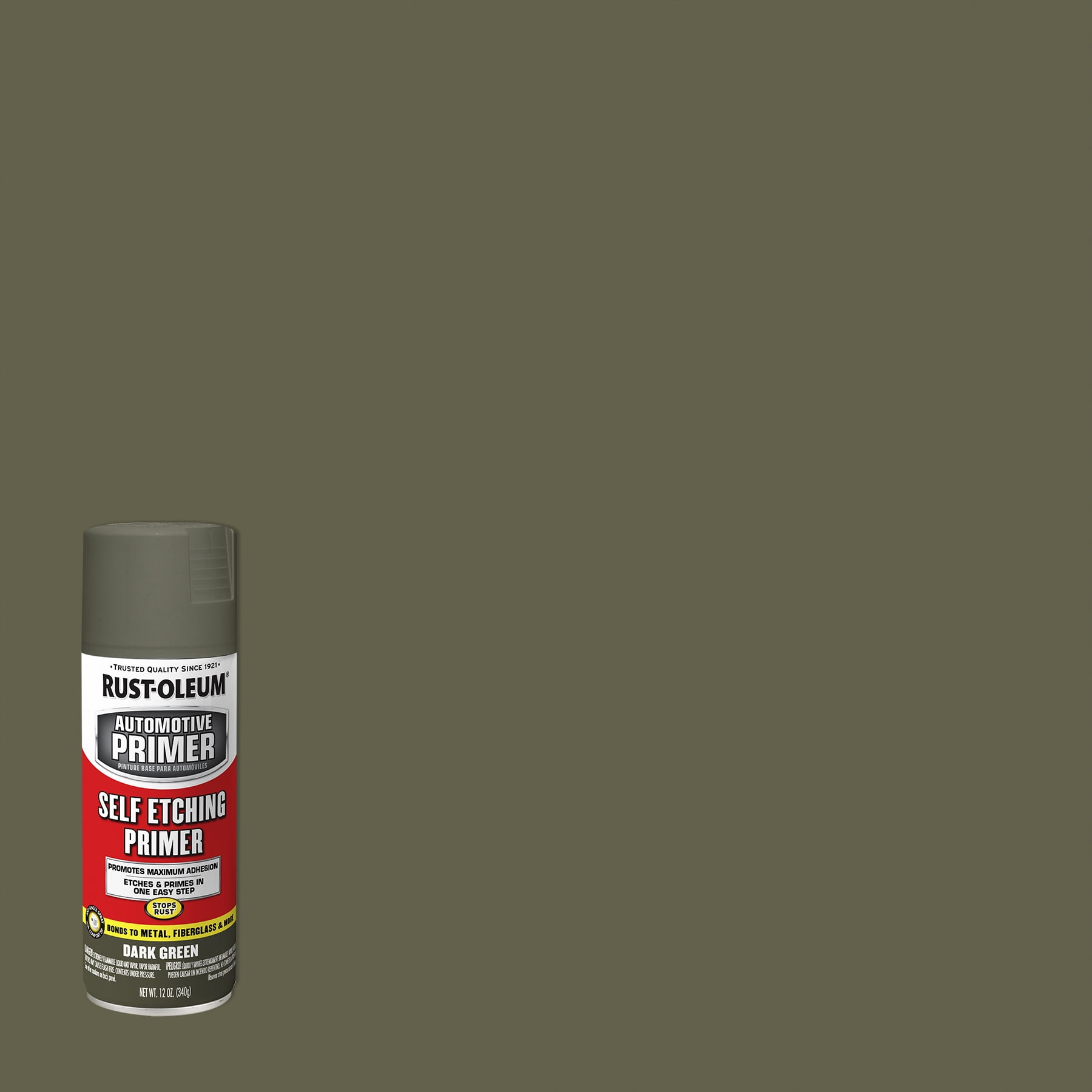 Buy Rust-Oleum 257736 Spray Primer, Gray/Green, 340 g, Can Gray/Green