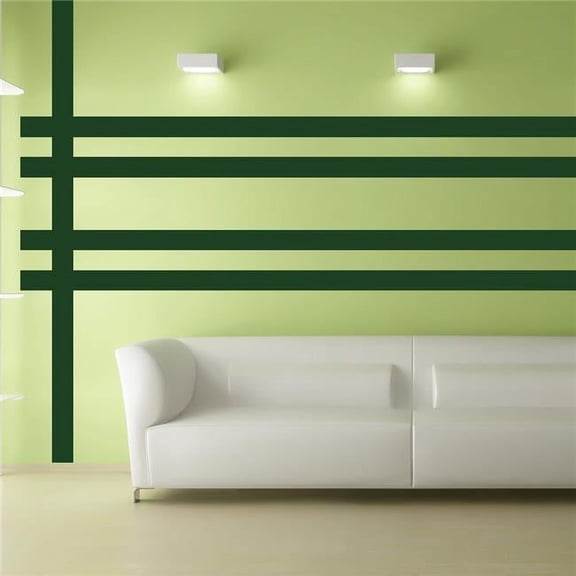 Dark Green Simple Stripes