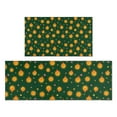 thumbnail image 1 of Dark Green Star Sun Pattern Kitchen Rugs Sets Of 2,Anti Fatigue Kitchen Mat Rugs Non Slip Washable,Decorative Kitchen Floor Mats for Kitchen,Sink,Laundry,17"x30"+17"x47", 1 of 7