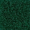 thumbnail image 1 of Miyuki Round Seed Beads, 11/0 Size, 24 Gram Tube, #147 Transparent Dark Green, 1 of 1