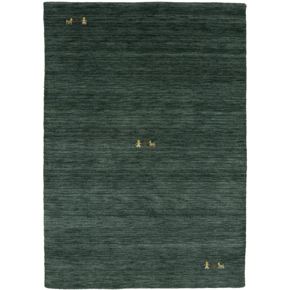 Magic Rugs Steel Dark Green Gabbeh Modern Rug, 4' x 6'