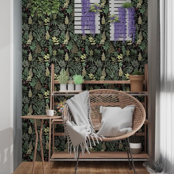 Dark Green Wallpaper Peel and Stick,17.5"x 393"Contact Paper,Wall Paper For Bathroom Bedroom Vinyl Waterproof Removable Dorm