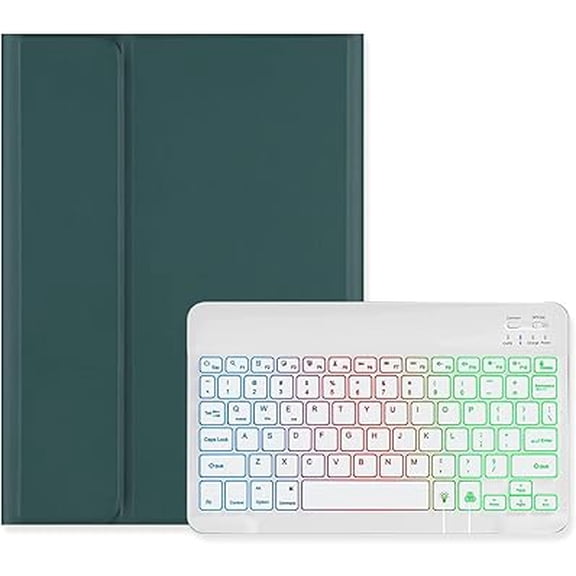 Dark Green+White RGB Backlit Case for iPad Air 13" / Pro 12.9"