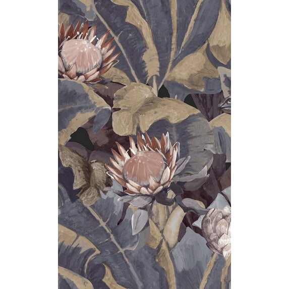 Dark Green Wildlife Tropical Wallpaper R8145