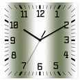 thumbnail image 1 of Dark Green Wooden Wall Clock Silent Non Ticking, Modern Gradient Vertical Stripes Geometric Square Wall Clocks Battery Operated, Decor Clock for Home Office, Living Room, Kitchen, 12 Inch, 1 of 9