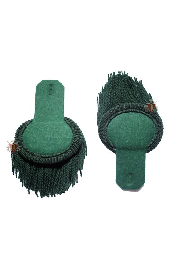 Dark Green Wool Shoulder Epaulette Pair