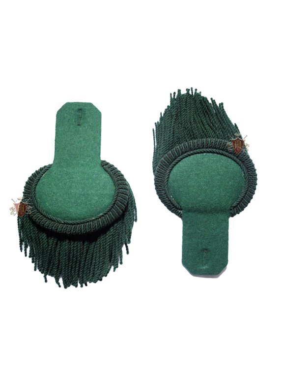 Dark Green Wool Shoulder Epaulette Pair