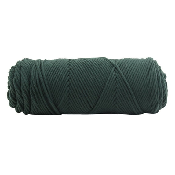 Dark Green Yarn 100g, Chunky Yarn for Crocheting, Lightweight Yarn for Knitting, Crocheting, And Crafts