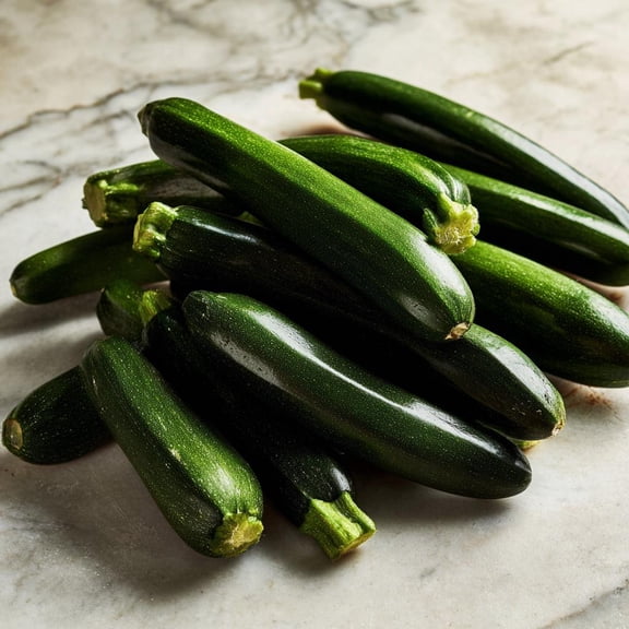 Dark Green Zucchini 25 Seeds | Heirloom Summer Squash for Gardens & Cooking