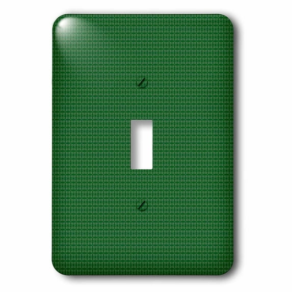 3dRose, Dark Green and Light Green Square Patterns, single toggle switch