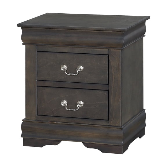 Dark Grey 2 Nightstand - Stylish Feature Practical Storage For Bedroom